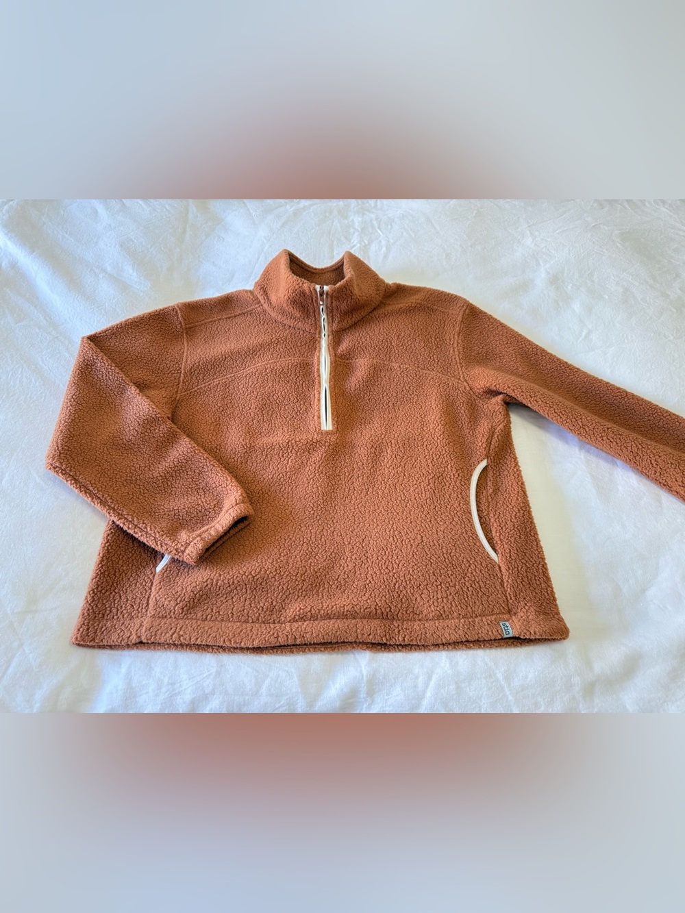 STIO | Women’s Large | Mustang Cedar Rawlins Shearling Fleece 1/2 Zip Pullover